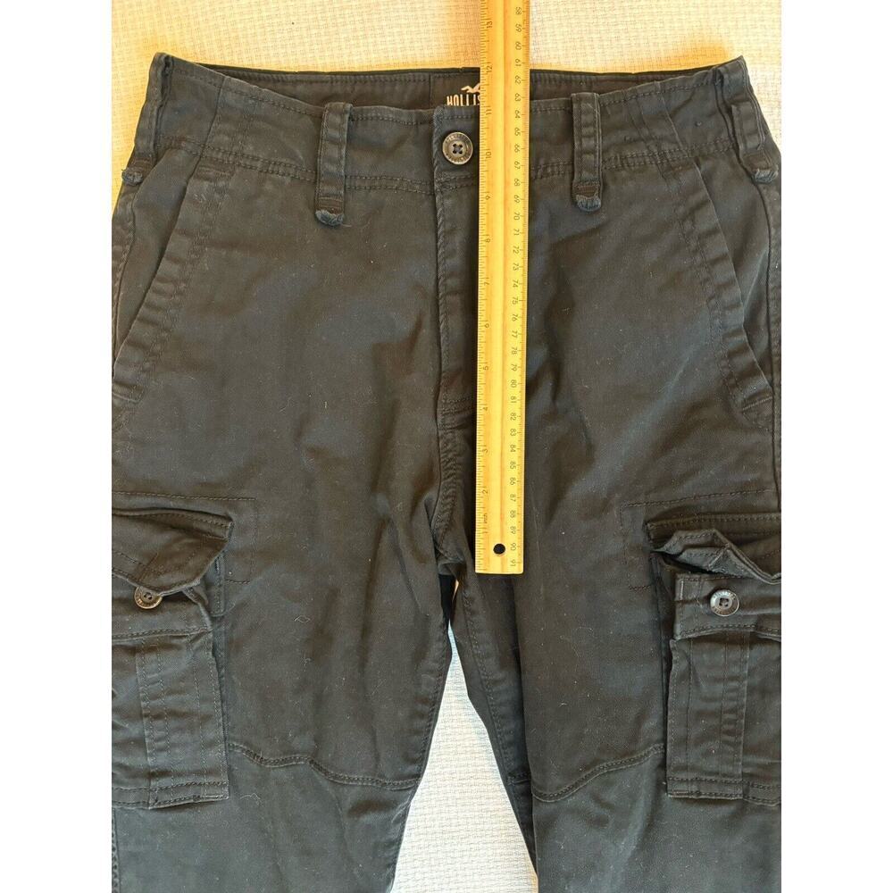 hollister cargo pants Unisex 28x30 black vintage 90s Y2K grunge goth punk Preppy - Picture 8 of 9